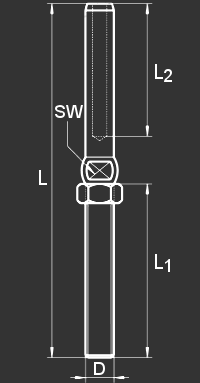 KOCWKA DO ZAWALCOWANIA M12/6MM A4 GW.PRAWY    