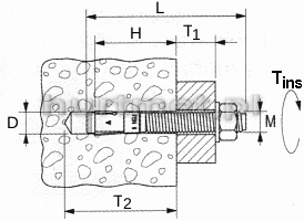 KOTWA M6X80 A2                                  