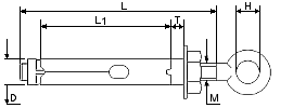 KOTWA M10X70 12MM OKO A2                        