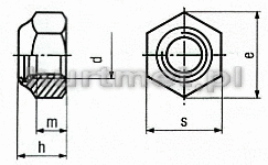 NAKRTKA M3 SAMOHAMOWNA DIN 985 A2              