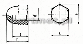 NAKRTKA M10 KOPAKOWA DIN 1587 A2              