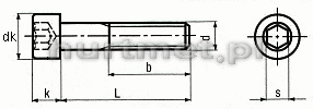 RUBA M10X55/32 DIN 912 A2 IMBUSOWA             