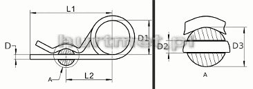 ZAWLECZKA SPRʯYSTA 4.5MM DIN 11024 A4          