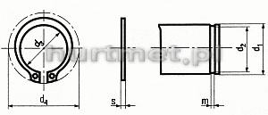 PIERCIE SEGERA 12X1 ZEW DIN 471 1.4122        