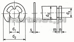 PYTKA OSADCZA 19X1,75 DIN 6799 1.4122          